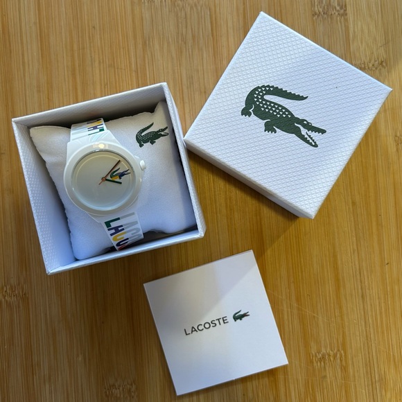 Lacoste Watch With 38mm White Face & White Silicone Band main image 5